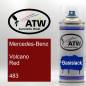Preview: Mercedes-Benz, Volcano Red, 483: 400ml Sprühdose, von ATW Autoteile West.